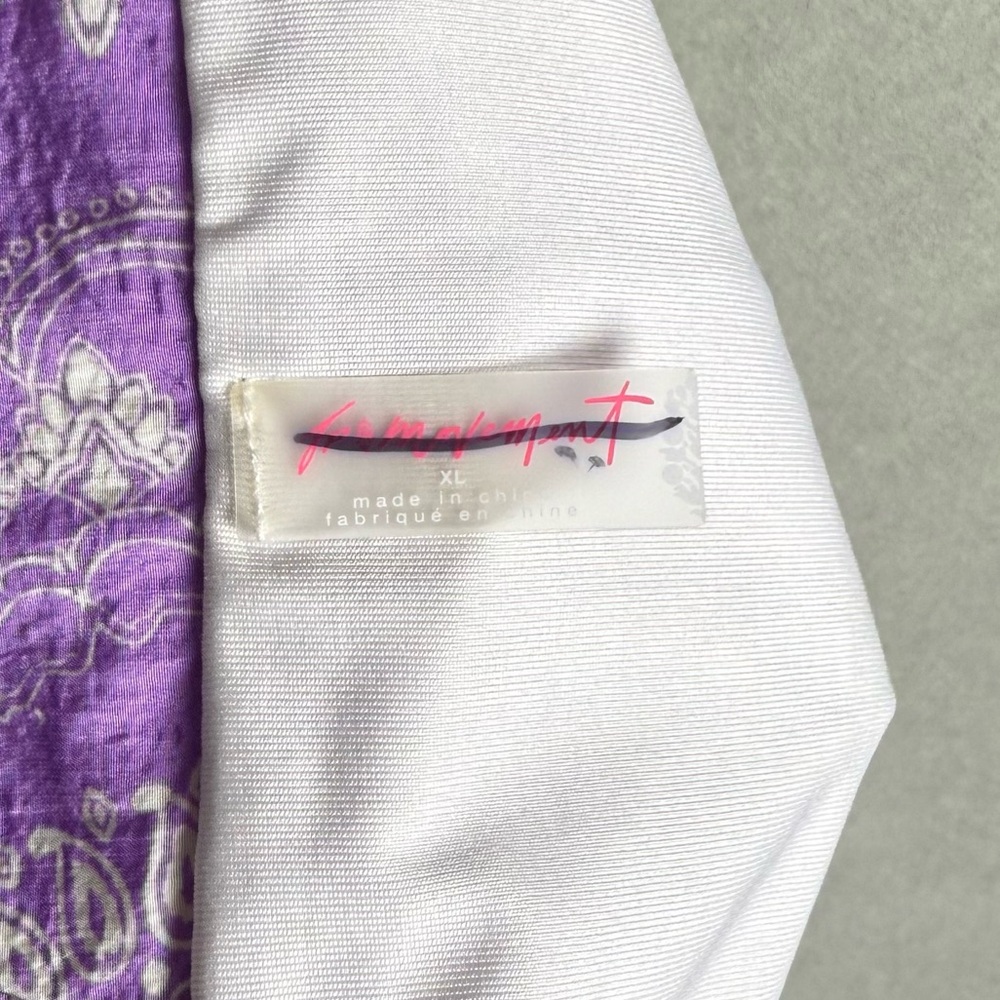 Free People Movement FP The Way Home Purple Floral Shorts size XL - Picture 4 of 9